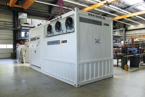 Clever heating and cooling with container facilities