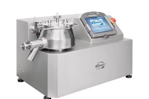 Laboratory machine for mixing and granulating