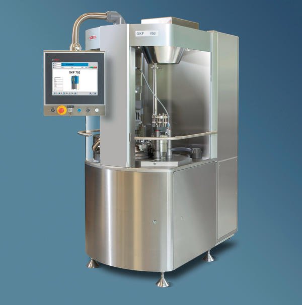 Capsule filling machine for small batches