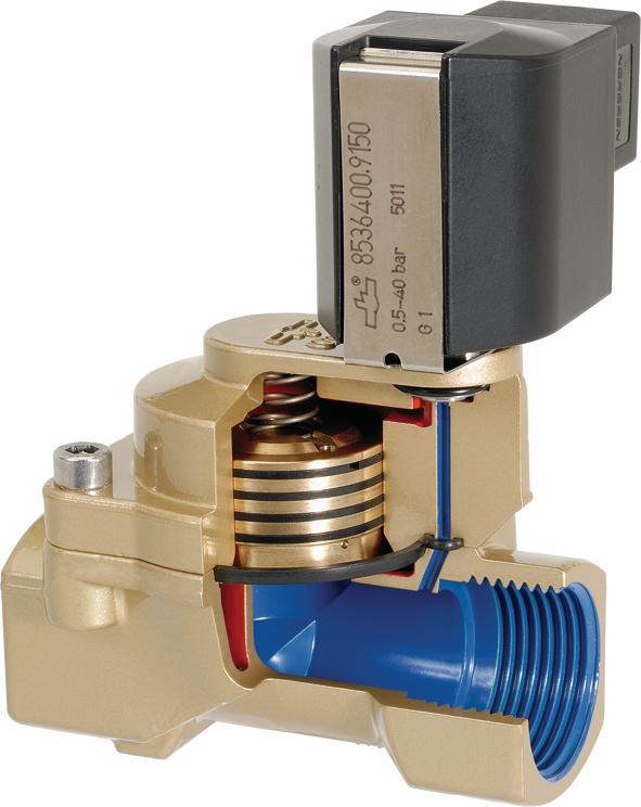 Solenoid valve with doubled service life