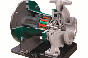 Magnetically coupled centrifugal pump