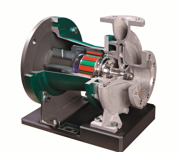 Magnetically coupled centrifugal pump