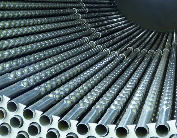 Specially formed heat exchange tubes