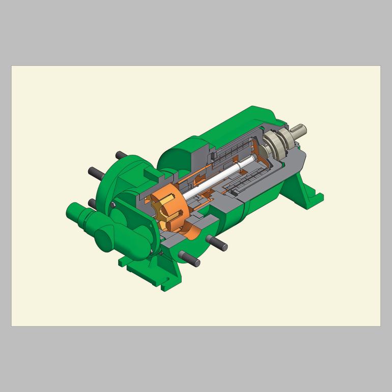 Sealless magnetically coupled gear pumps
