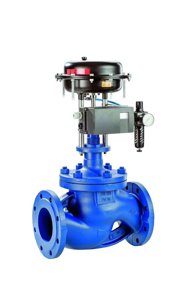 Cast steel control valve for process applications