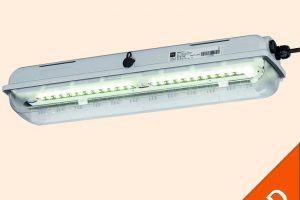LED linear luminaires for zone 1 with gas group IIC