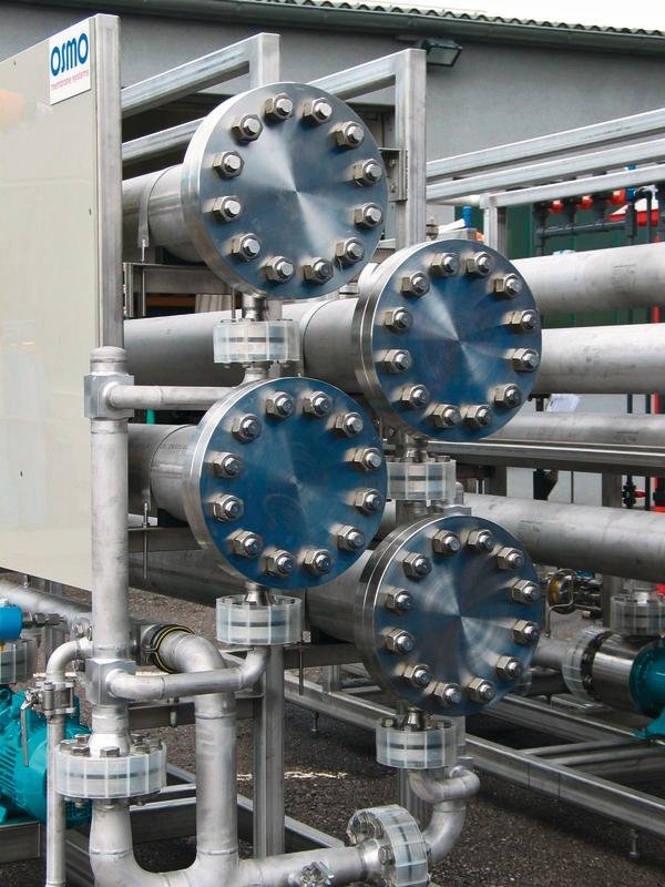High-pressure reverse osmosis plants
