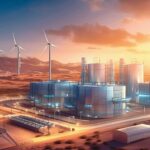 Concept_of_an_energy_storage_system_based_on_electrolysis_of_hydrogen_for_clean_electricity_solar_and_wind_turbine_facility.<br />
A_hydrogen_pipeline_with_wind_turbines_and_in_the_background.