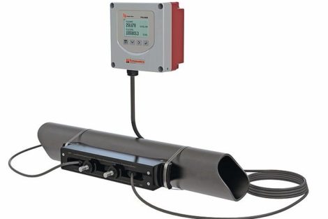 Ultrasonic clamp-on flow and energy meter
